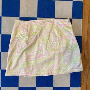 Glassons marble mini skirt